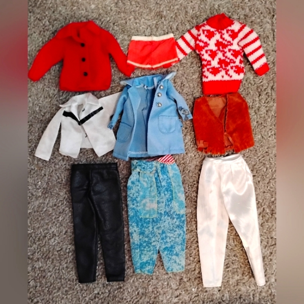 Vintage Barbie Ken doll clothes lot